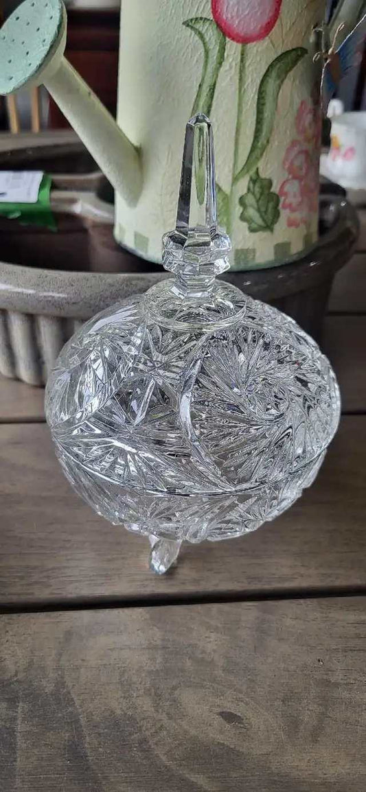 Crystal Candy Dish with Lid