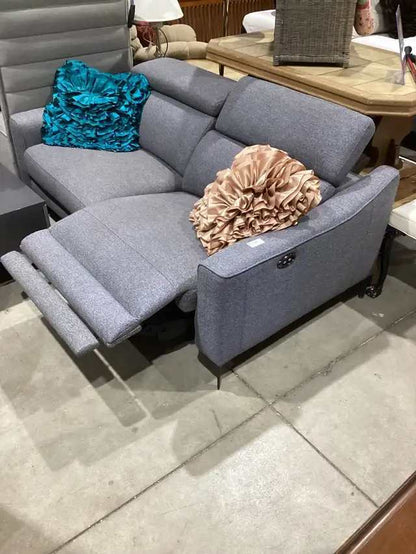 Modern Grey Power Reclining Sofa