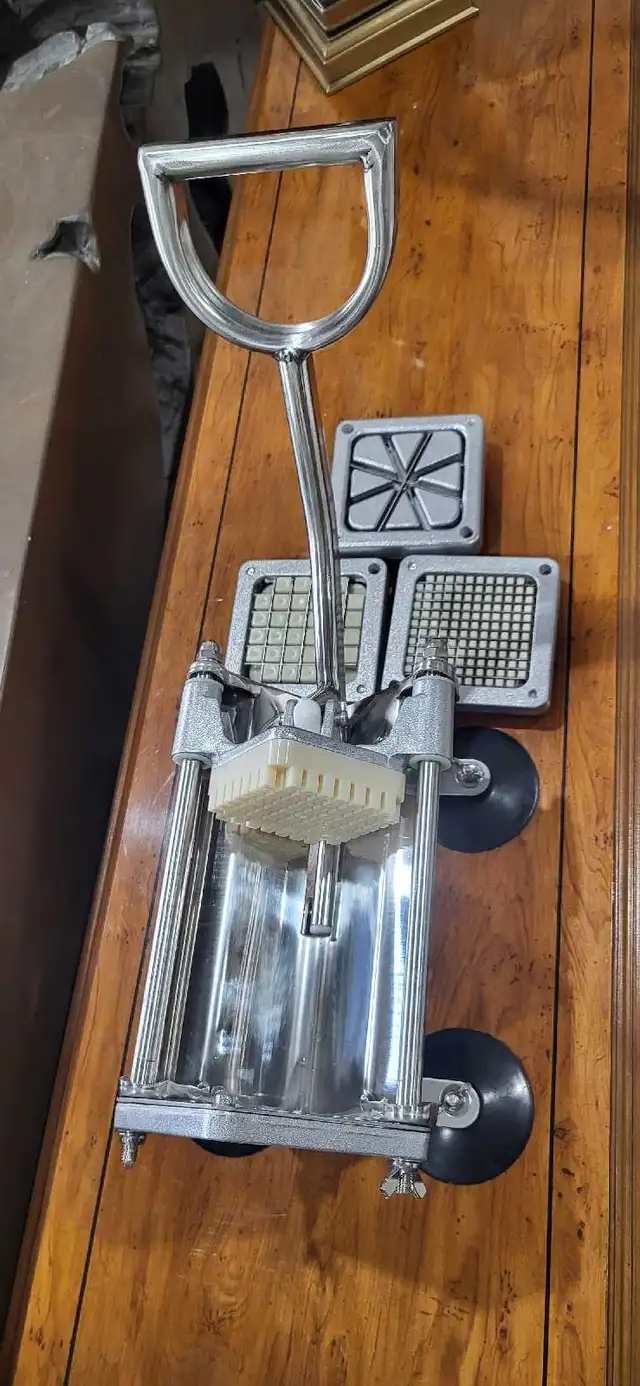 Commercial Potato Cutter with Multiple Size Blades