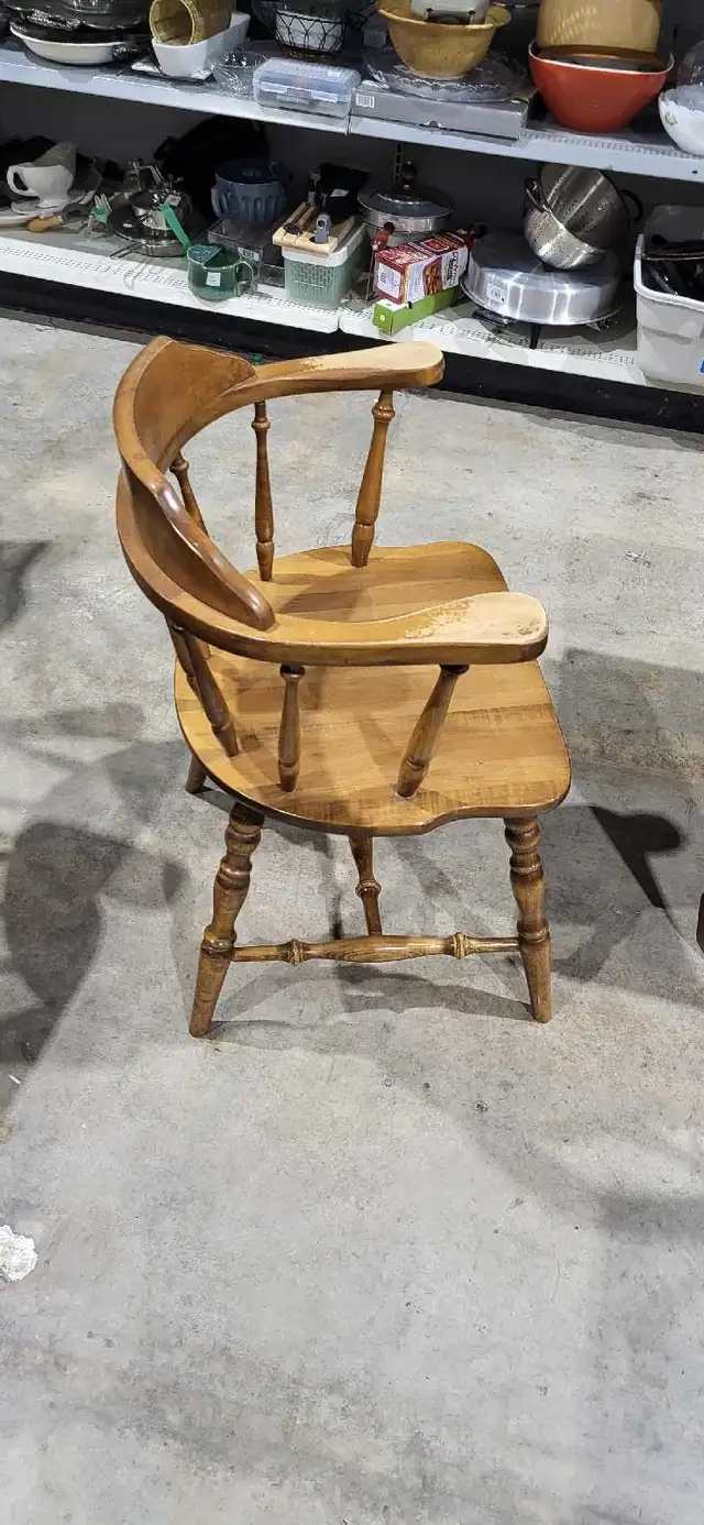 Solid Wood Captain Chair