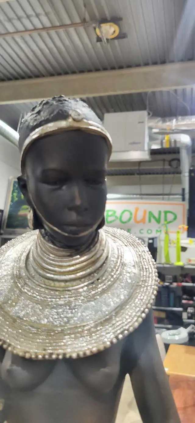 Decorative African Woman Figurine 77cm