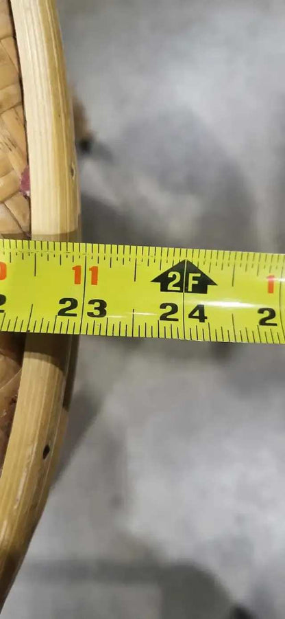 Rattan Side Table 23"
