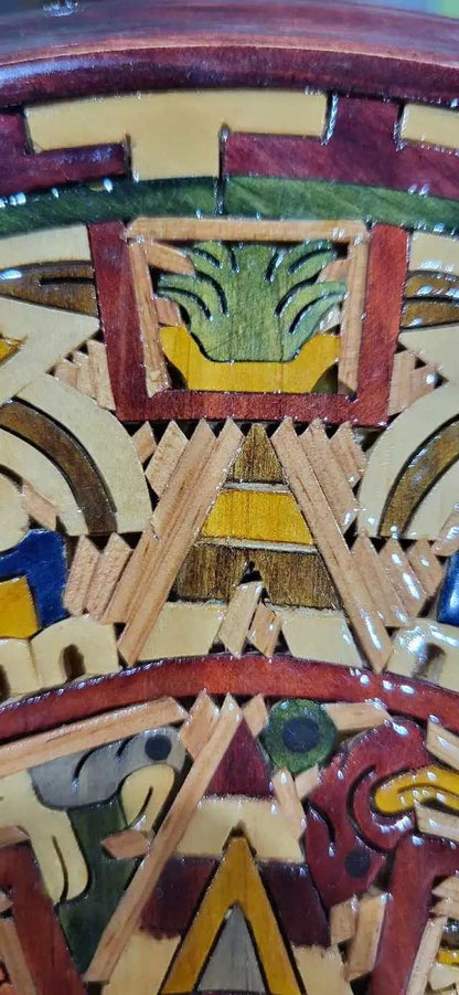 Mexican Aztec Calendar Wood Wall Art