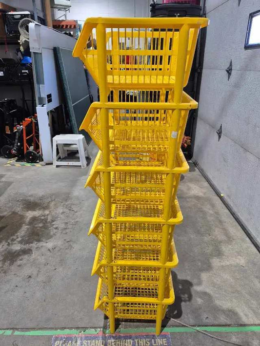 Yellow Plastic Utility Storage Shelf