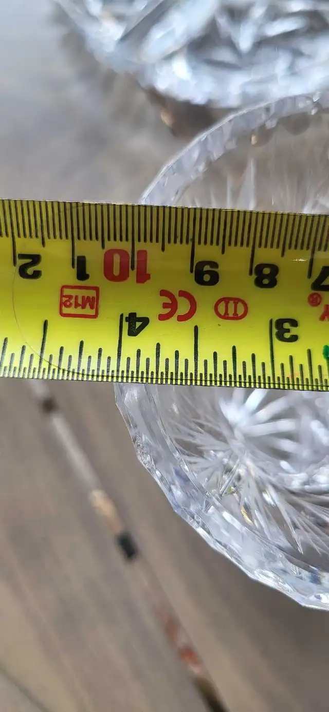 Small Lead Crystal Vase with Starburst Pattern