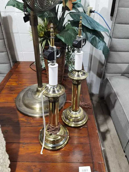 Brass Table Lamps - tested - 2 available