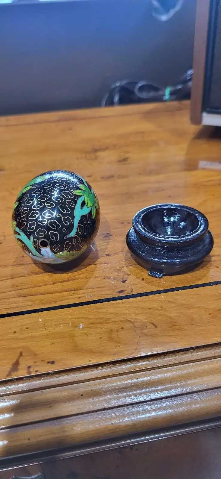Cloisonné Egg with Stand