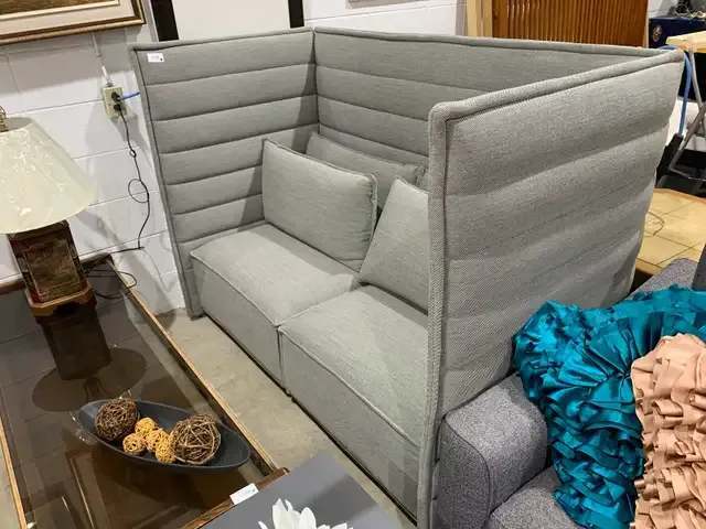 Grey Vitra High Back Acoustic Sofa - 5 Available
