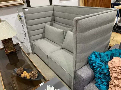Grey Vitra High Back Acoustic Sofa - 5 Available