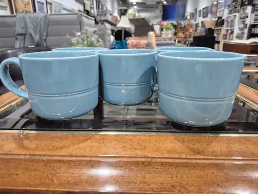 Crate & Barrel Aaron Probyn Mugs Set of 5