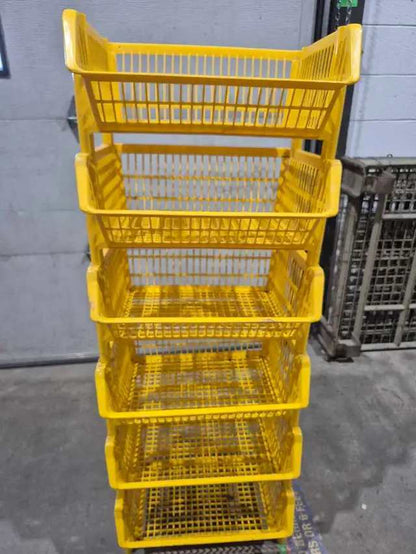 Yellow Plastic Utility Storage Shelf