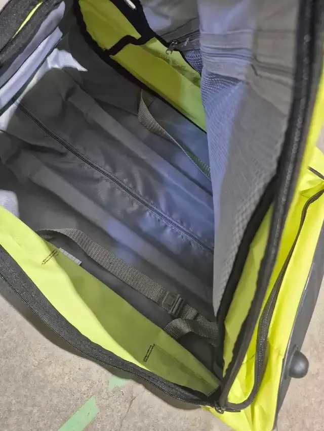 Neon Yellow Tracker Rolling Luggage