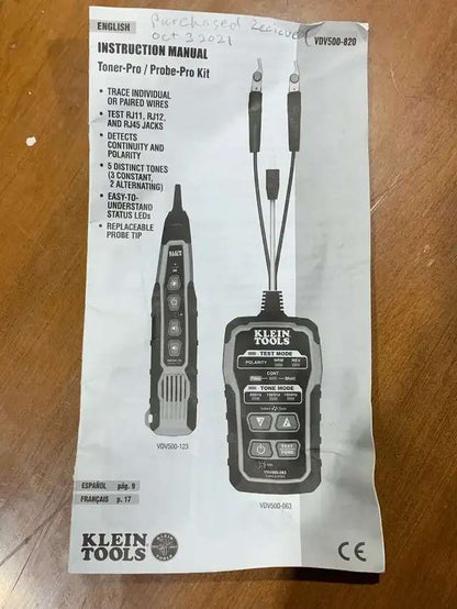 Klein Tools Toner-Pro and Probe-Pro Kit