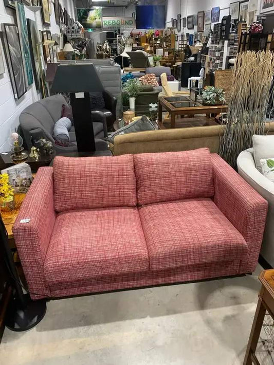 Red IKEA Loveseat Sofa