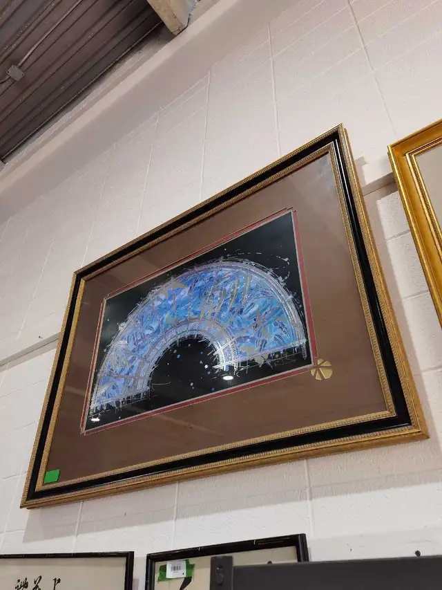 Abstract Framed Fan Art Print