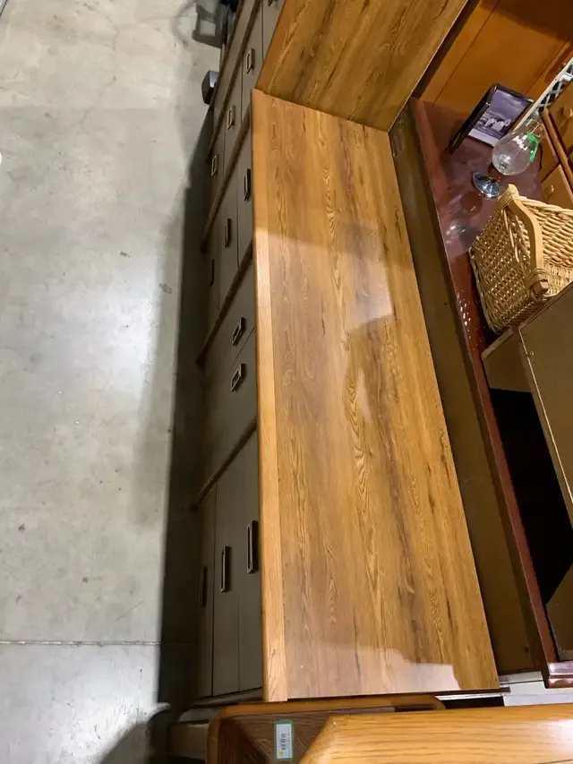 Oak Dresser with 6 drawers and 2 shelf cupboard