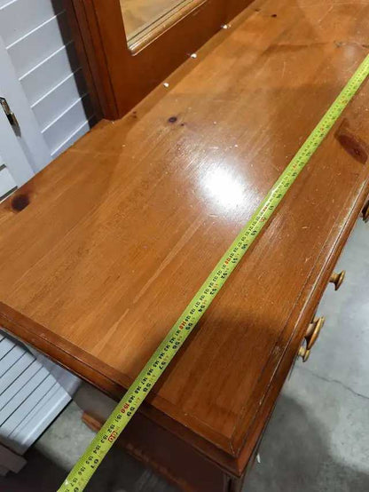 Solid Wood Dresser with Mirror