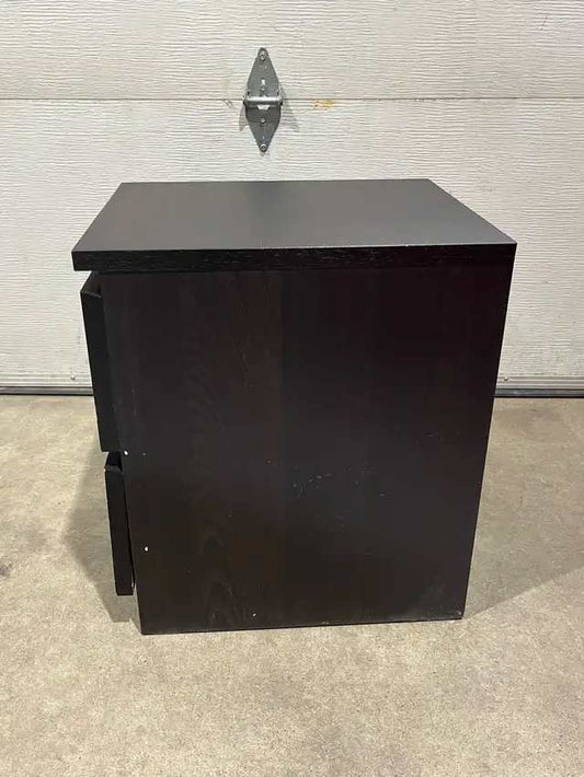 2-Drawer Black IKEA Nightstand
