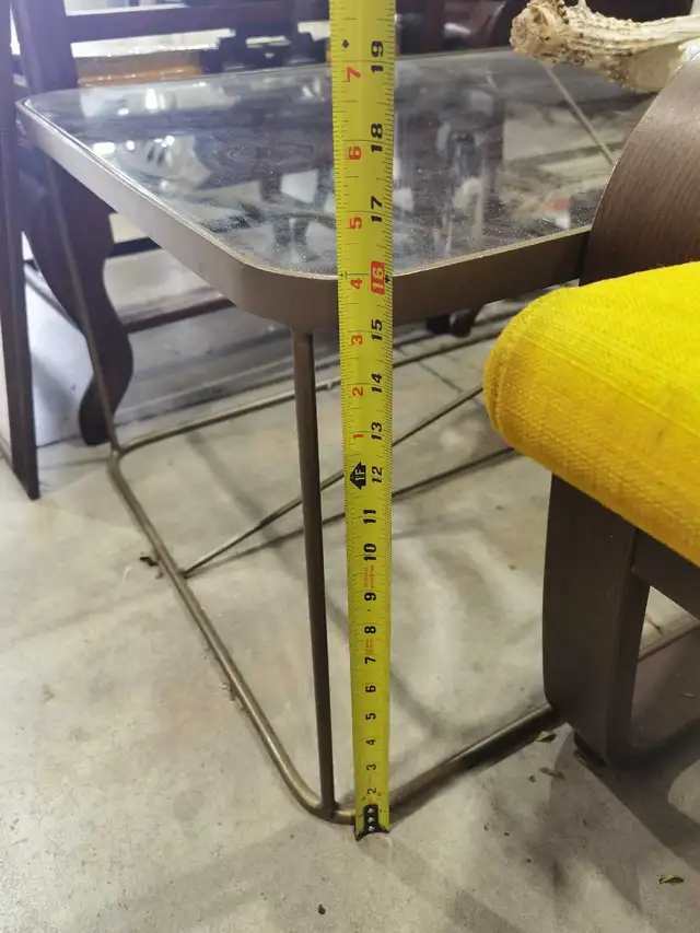 Glass Top and Brass framed Coffee Table