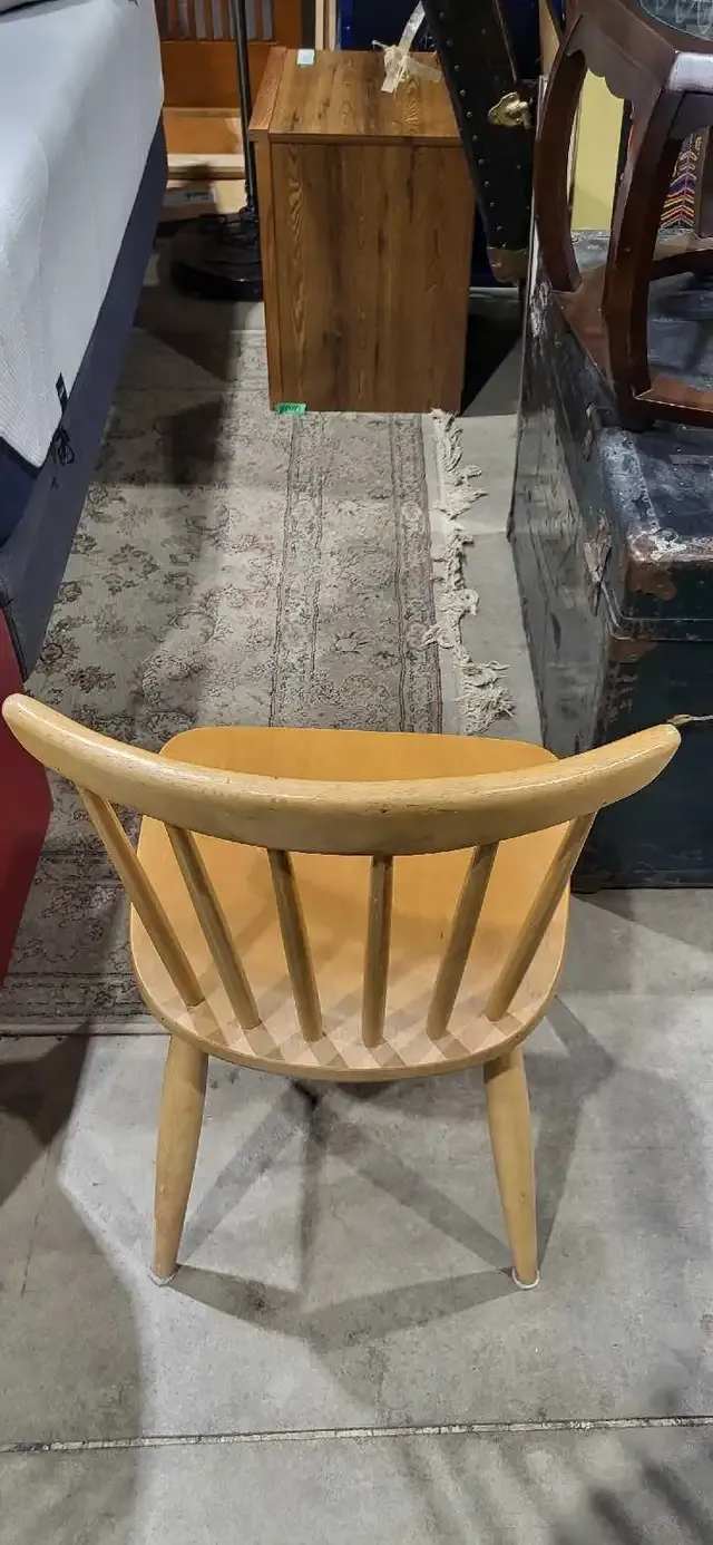 Wooden Spindle Back Chairs - 4 Available