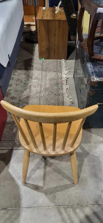Wooden Spindle Back Chairs - 4 Available