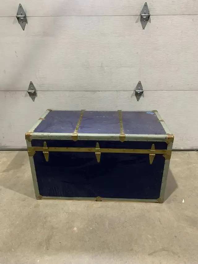 Vintage Purple Storage Trunk