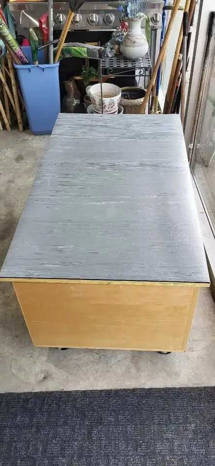 Mobile Plywood Dog Grooming Workbench with Steps