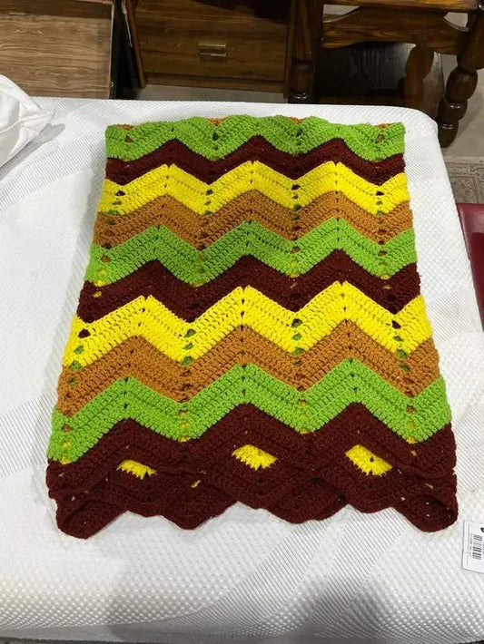 Colourful Handmade Crochet Blanket