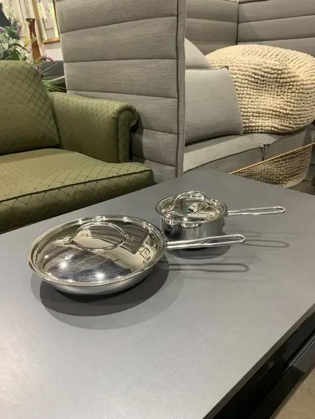 Lagostina Stainless Steel Pan Set of 2