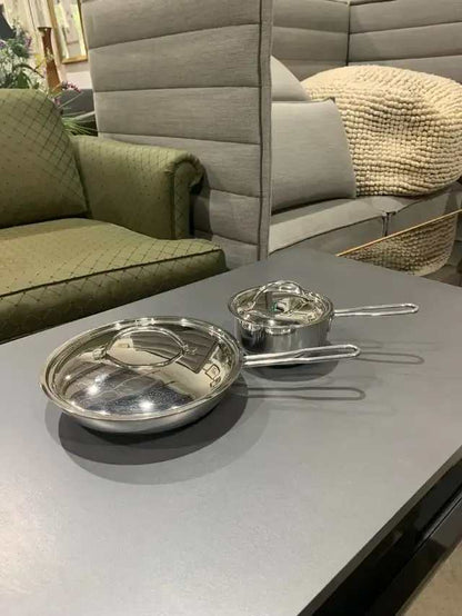 Lagostina Stainless Steel Pan Set of 2