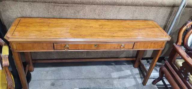 Console Table Oak Drexel Heritage