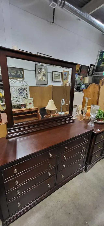 Darkwood Dresser with Mirror