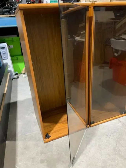 Wooden Display Cabinets - 2 Available