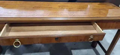 Vintage Oak Drexel Console Table 15x56x72