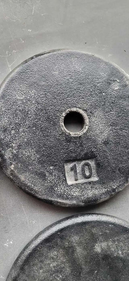 York Barbell 10 lb Weight Plates set of 4