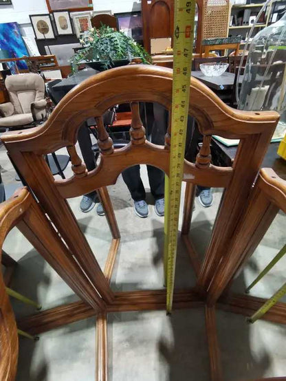 Trifold Wooden Tabletop Mirror