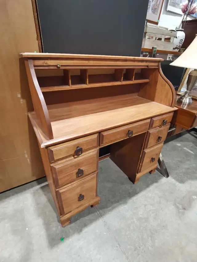 Roll Top Desk - wooden