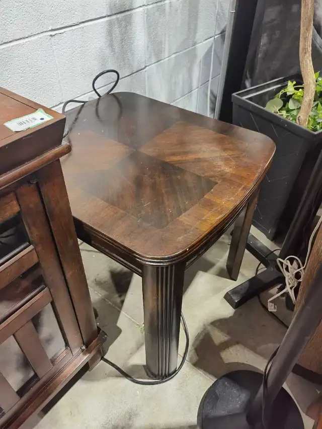 Wood Side Table