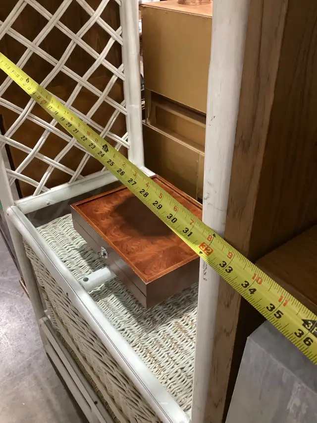 Wicker Shelving Unit