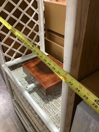 Wicker Shelving Unit