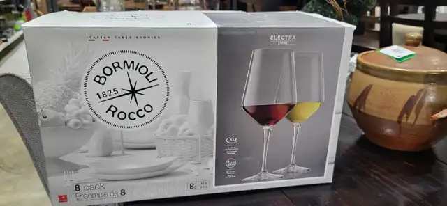 Bormioli Rocco Electra Large Wine Glasses - 8 Pack