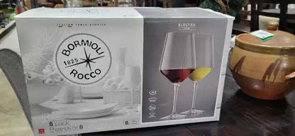 Bormioli Rocco Electra Large Wine Glasses - 8 Pack