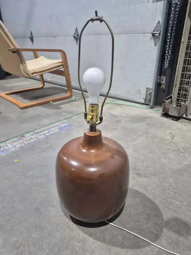 Brown Vintage Ceramic Table Lamp