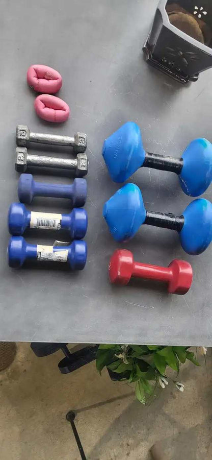 LifeGear and Assorted Dumbbells