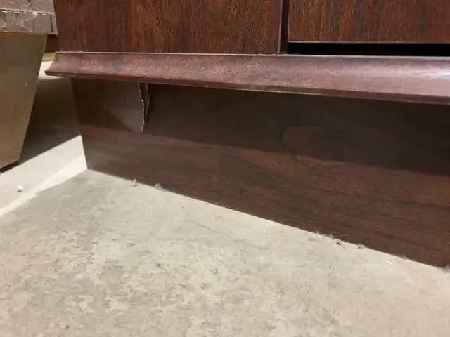 Media Console Table with Butterfly Doors