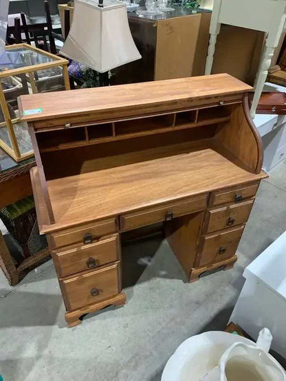 Roll Top Desk with 7 Drawers