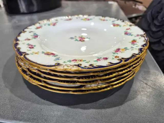 Wedgwood Floral Plates - Set of 9-