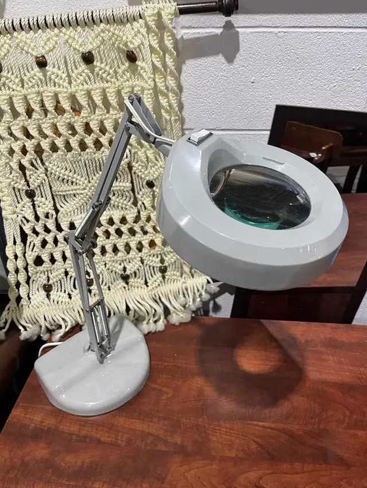 Luxo Magnifier Desk Lamp - With Spare Bulb