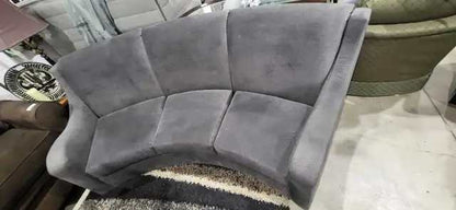 Curved Sofa - Grey - 74"x32"x37"