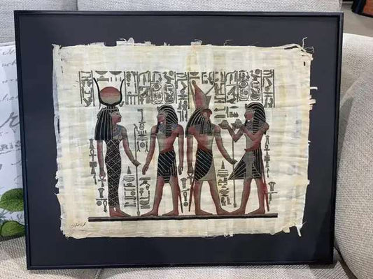 Delta Papyrus Factory Egyptian Framed Art